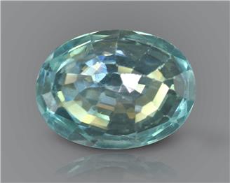 Blue Zircon Natural Certified 2.93 carats (DIN 90281 )